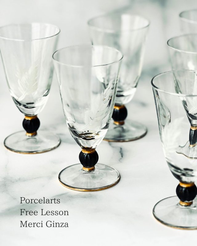 ポーセラーツ　銀座　フリーレッスン　ガラス (5)